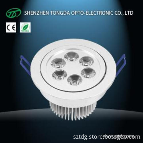 hot sale CE ROHS 3inch 6W LED Downlights 500Lm,30Deg,70-75Ra,